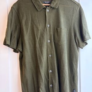 Todd Snyder Casual Olive Button Down Shirt